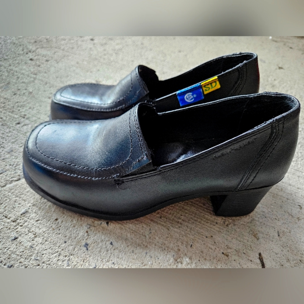 Hush Puppies 90s Square Toe Chunky Heels